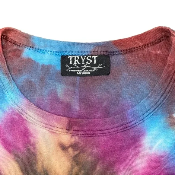 Tryst Tie-Dye Cotton Shirt size Medium - Picture 2 of 4